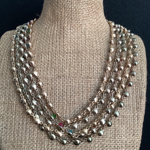 Vintage Talbot’s multi color rhinestone necklace. - Picture 8 of 8
